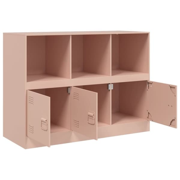 vidaXL Skjenk rosa 99x39x73 cm stål
