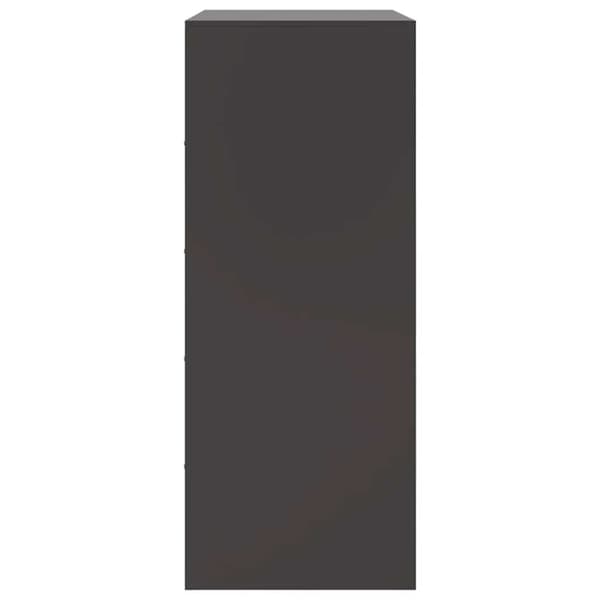 vidaXL skab 67x39x95 cm stål sort