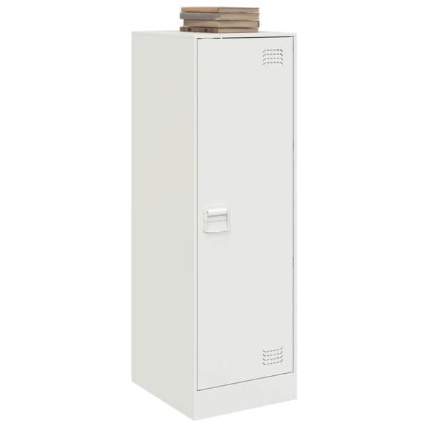 vidaXL Skänk vit 34,5x39x107 cm stål