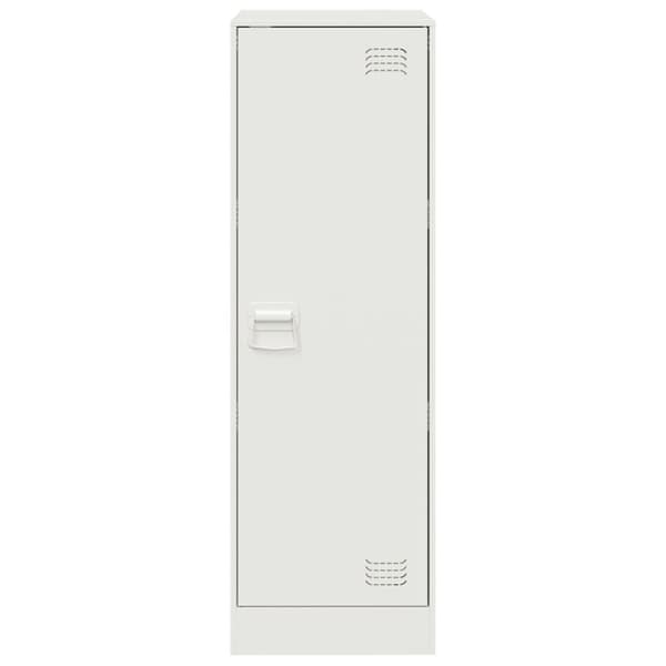 vidaXL Skänk vit 34,5x39x107 cm stål