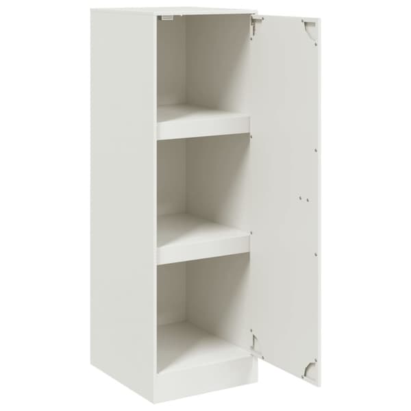 vidaXL Skänk vit 34,5x39x107 cm stål