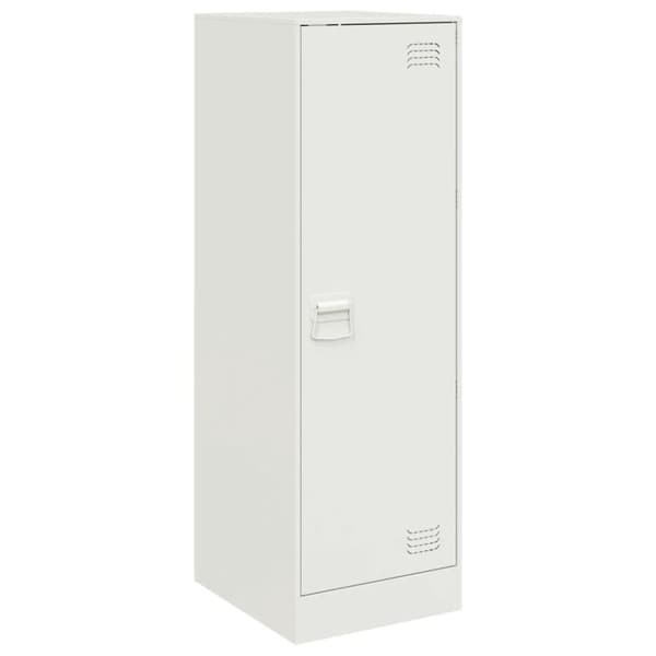 vidaXL Skänk vit 34,5x39x107 cm stål