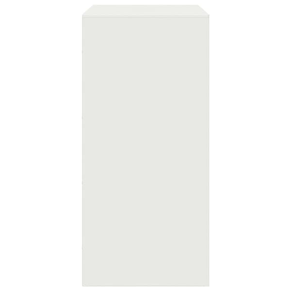 vidaXL skænk 67x39x83 cm stål hvid