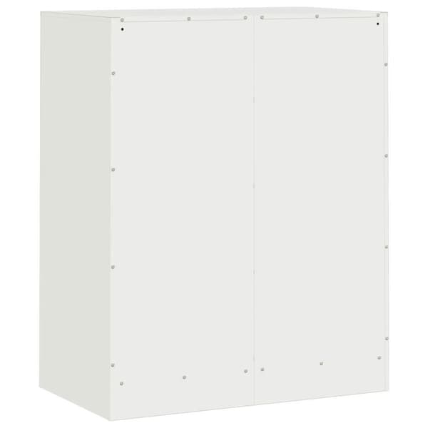 vidaXL skænk 67x39x83 cm stål hvid