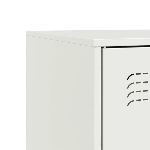 vidaXL skænk 67x39x83 cm stål hvid