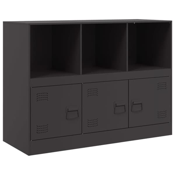 vidaXL Senkki musta 99x39x73 cm teräs