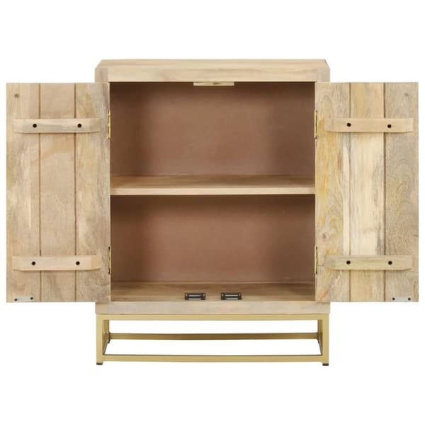 vidaXL skænk med 2 låger 55x30x70 cm massivt mangotræ