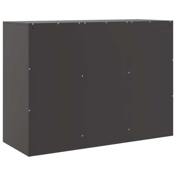 vidaXL Skjenk svart 99x39x73 cm stål