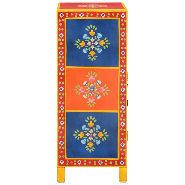 vidaXL Käsinmaalattu senkki 54x30x74 cm täysi mangopuu