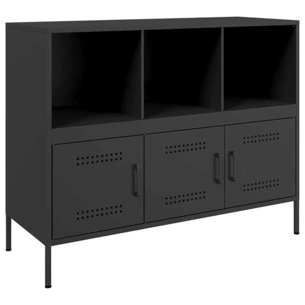 vidaXL Senkki musta 100,5x39x79 cm teräs