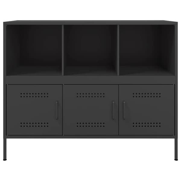 vidaXL Senkki musta 100,5x39x79 cm teräs