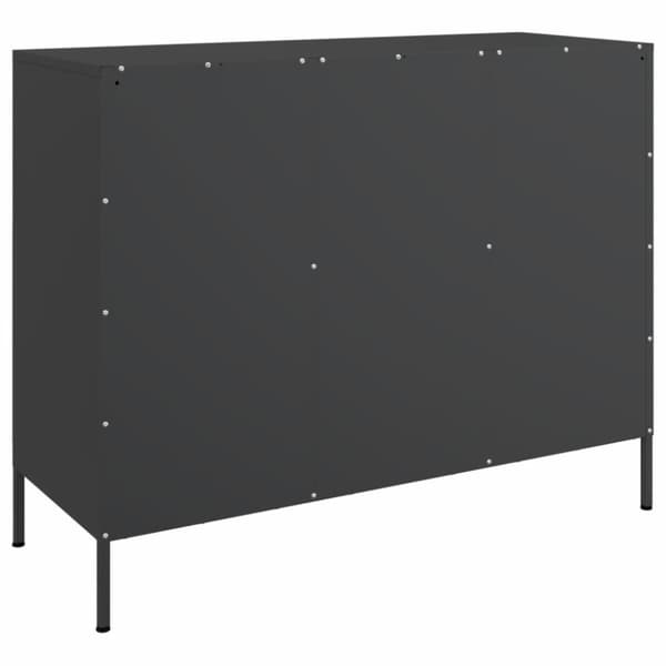 vidaXL Senkki musta 100,5x39x79 cm teräs