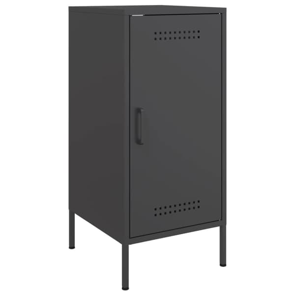 vidaXL skab 36x39x79 cm stål sort