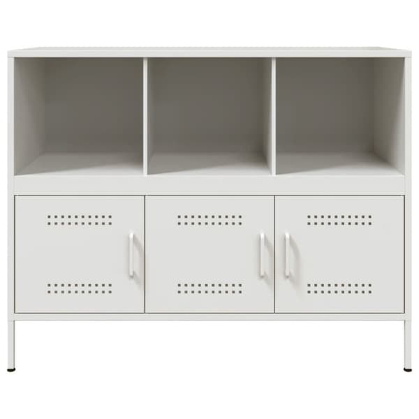 vidaXL skab 100,5x39x79 cm stål hvid