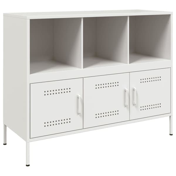 vidaXL skab 100,5x39x79 cm stål hvid