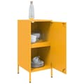 Miniatyrbillede 6 af 11: vidaXL skabe 2 stk. 36x39x79 cm stål sennepsgul