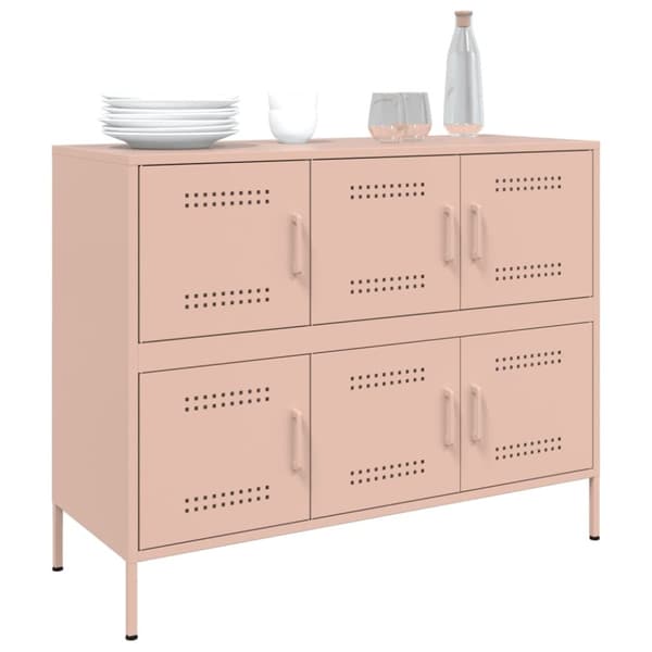 vidaXL Senkki pinkki 100,5x39x79 cm teräs
