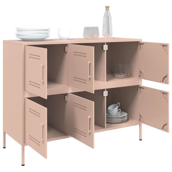 vidaXL Senkki pinkki 100,5x39x79 cm teräs