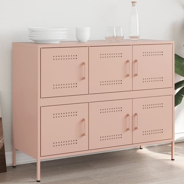 vidaXL Senkki pinkki 100,5x39x79 cm teräs