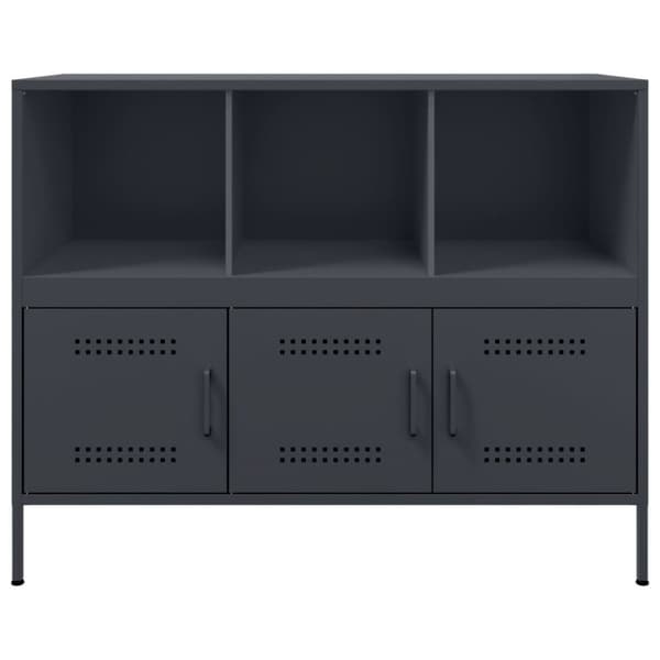 vidaXL Skåp antracit 100,5x39x79 cm stål