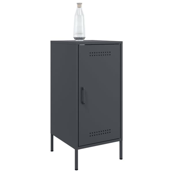 vidaXL Skänk antracit 36x39x79 cm kallvalsat stål