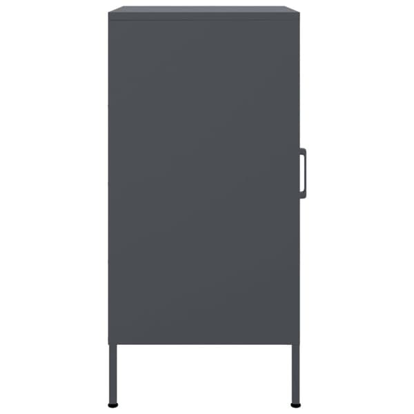 vidaXL Skänk antracit 36x39x79 cm kallvalsat stål