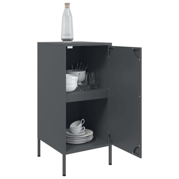 vidaXL Senkki antrasiitti 36x39x79 cm teräs