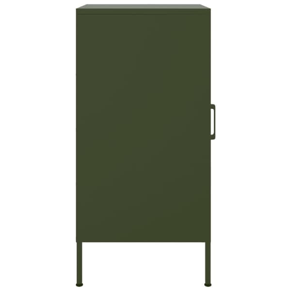 vidaXL skabe 2 stk. 36x39x79 cm stål olivengrøn