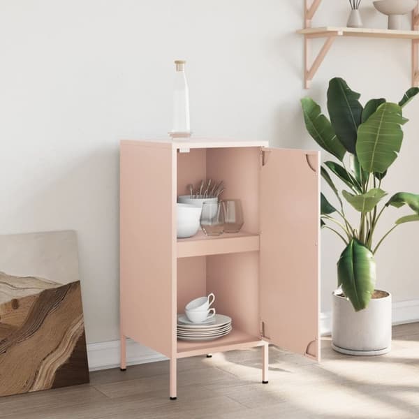 vidaXL Senkki pinkki 36x39x79 cm teräs