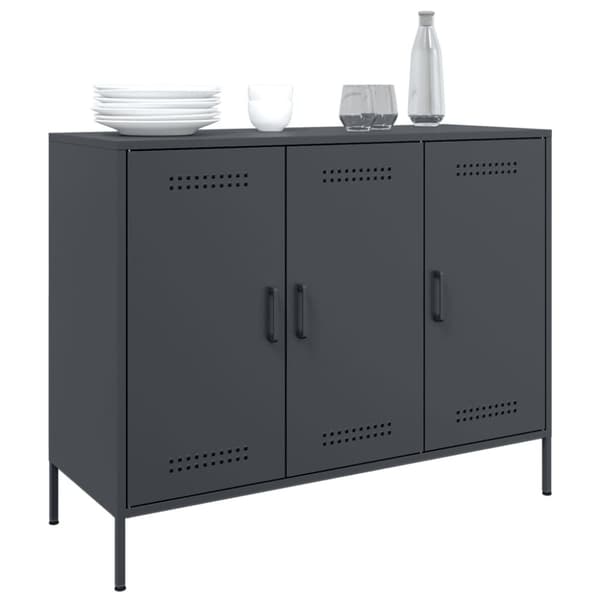 vidaXL Senkki antrasiitti 100,5x39x79 cm teräs