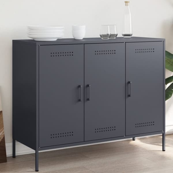 vidaXL Senkki antrasiitti 100,5x39x79 cm teräs