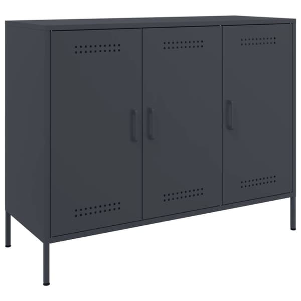vidaXL Senkki antrasiitti 100,5x39x79 cm teräs