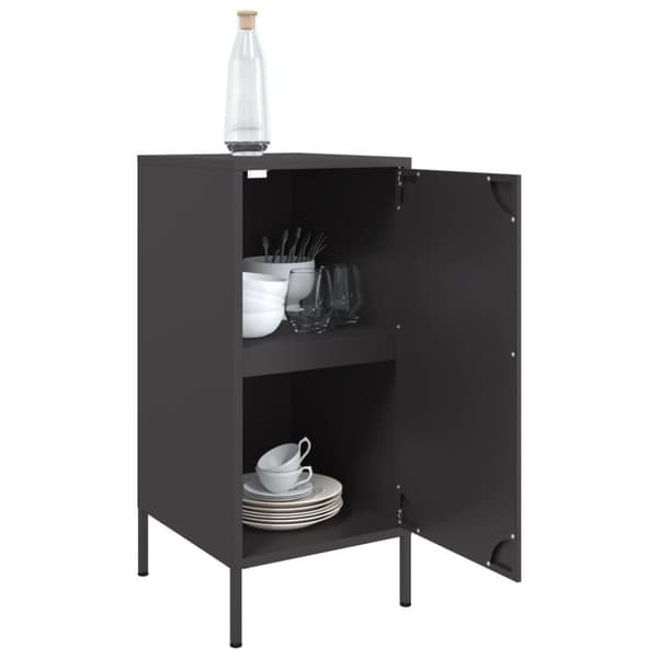 vidaXL skabe 2 stk. 36x39x79 cm stål sort