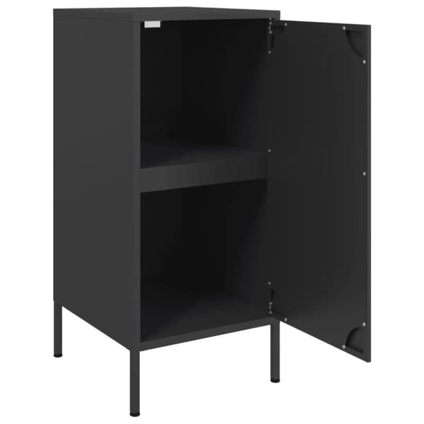 vidaXL skabe 2 stk. 36x39x79 cm stål sort
