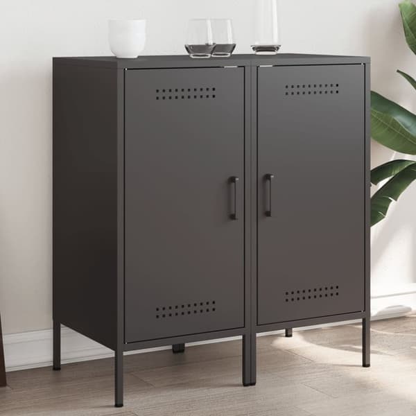 vidaXL skabe 2 stk. 36x39x79 cm stål sort