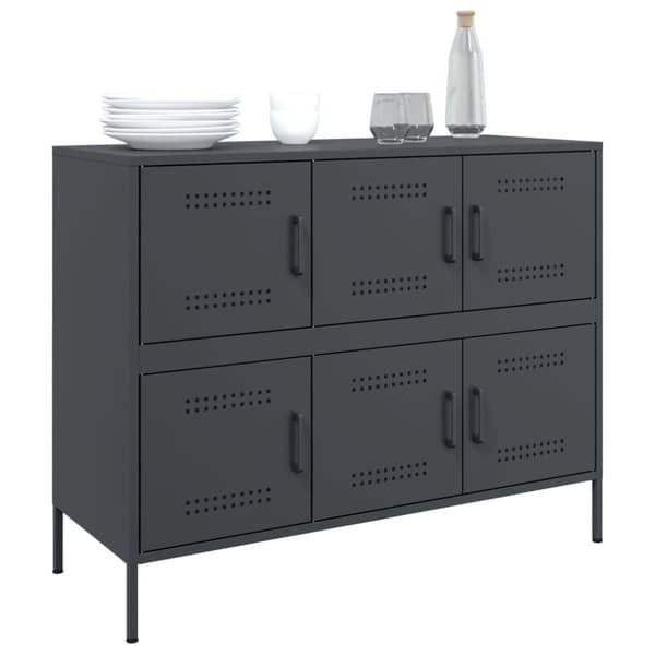 vidaXL Senkki antrasiitti 100,5x39x79 cm teräs