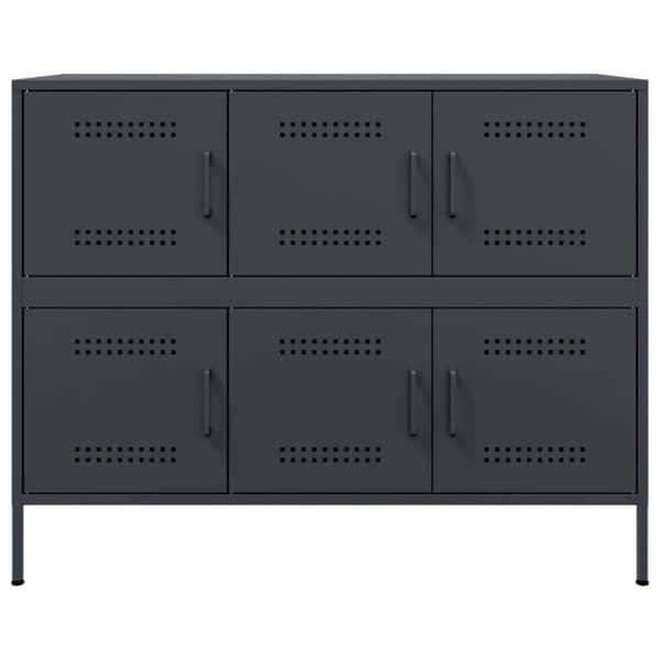 vidaXL Senkki antrasiitti 100,5x39x79 cm teräs