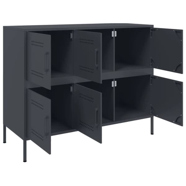 vidaXL Senkki antrasiitti 100,5x39x79 cm teräs