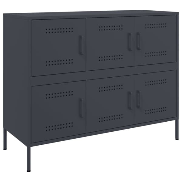 vidaXL Senkki antrasiitti 100,5x39x79 cm teräs