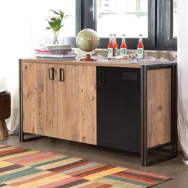 Chic Home Crista senkki 140x45xK80 cm, ruskea/musta