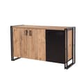 Pikkukuva 4 / 8: Chic Home Crista senkki 140x45xK80 cm, ruskea/musta
