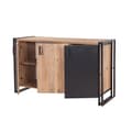 Pikkukuva 5 / 8: Chic Home Crista senkki 140x45xK80 cm, ruskea/musta