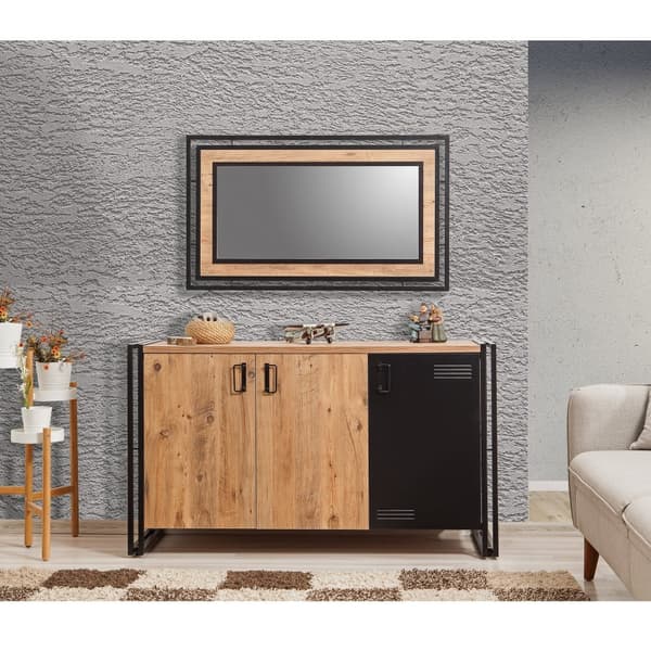 Chic Home Crista senkki 140x45xK80 cm, ruskea/musta