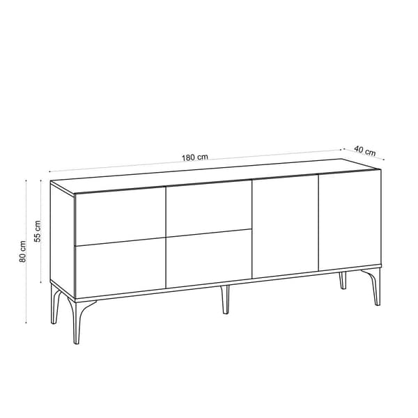 Chic Home Latva senkki 180x40xK80 cm, beige
