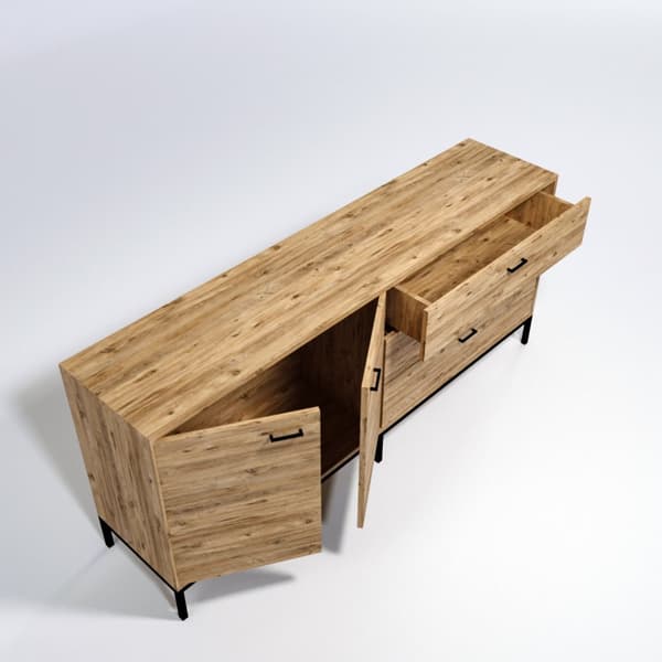 Chic Home Markku senkki 180x45xK80 cm, vaaleanruskea/musta