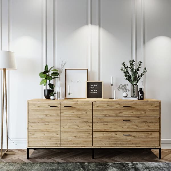 Chic Home Markku senkki 180x45xK80 cm, vaaleanruskea/musta