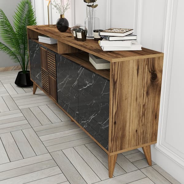 Chic Home Miina senkki 180x35xK79 cm, ruskea/musta