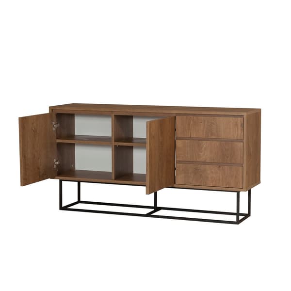 Chic Home Roosa senkki 140x36xK72 cm, tummanruskea/musta