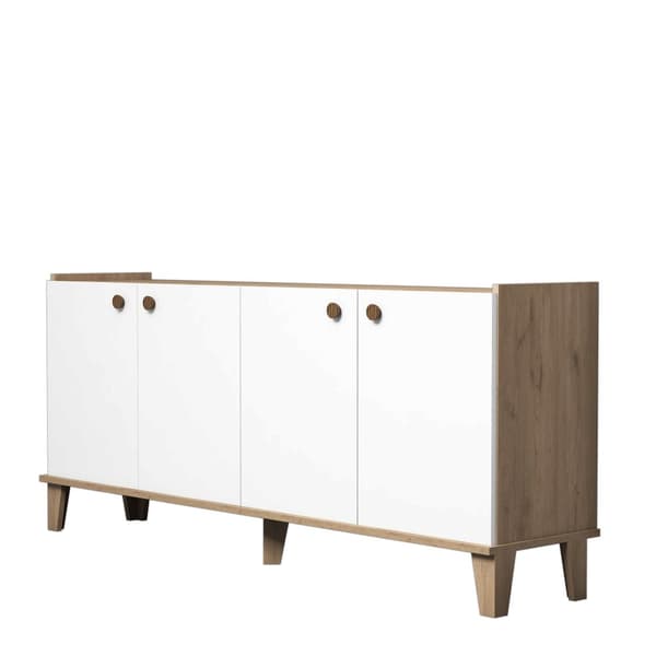 Chic Home Susanna senkki 180x41xK78 cm, beige/valkoinen
