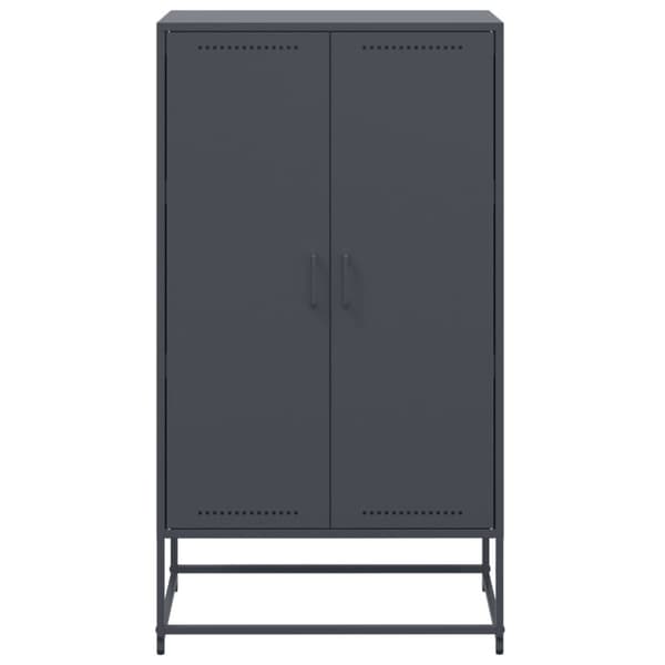 vidaXL Highboard antrasitt 68,5x38,5x123,5 cm stål
